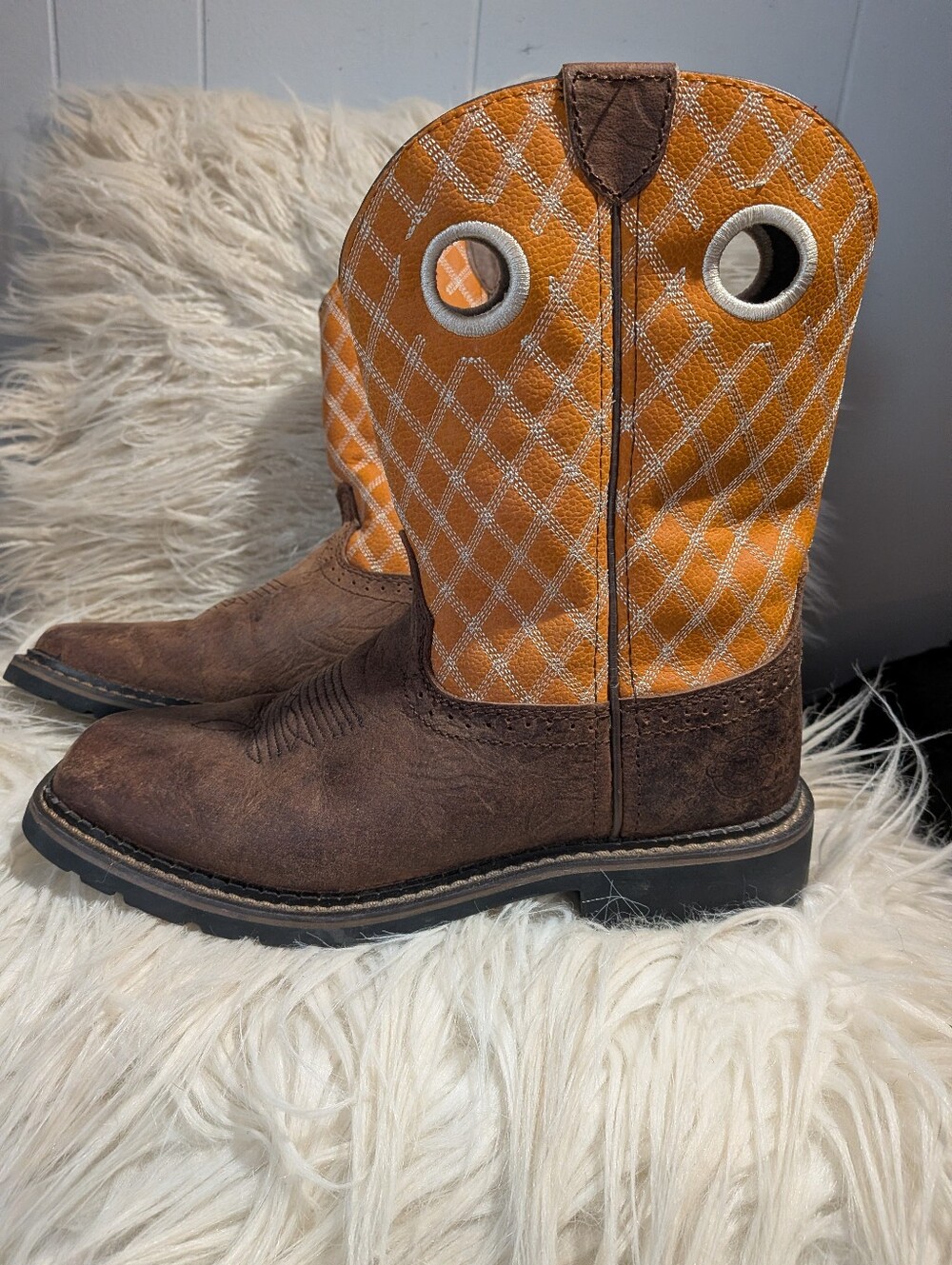 JUSTIN Cowboy Boots Youth Size 4